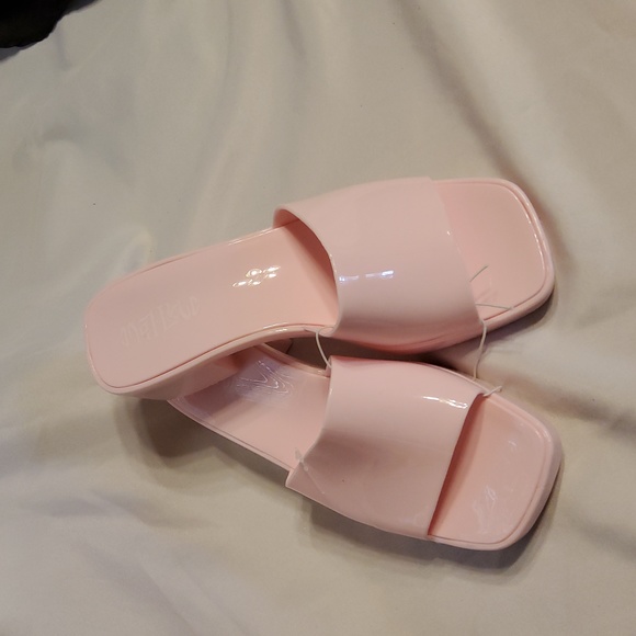Women's Mad Love Marni Jelly Slide Heels Pink - Picture 5 of 8